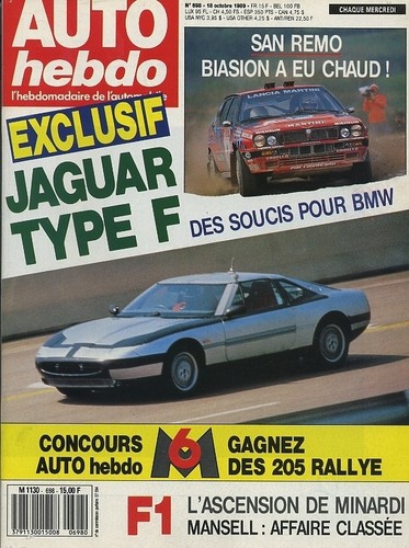 Auto hebdo 698 10 1989 - n°698, 18/10/1989