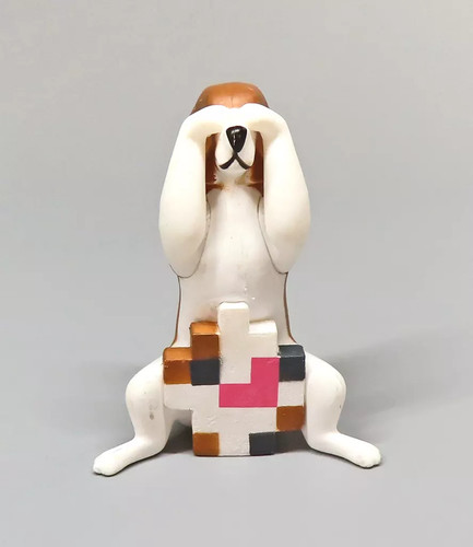Mini figurine beagle mosaine - figurine, "mosaine"
