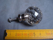 Faceted Glass Drawer Handle Button Diameter 34mm