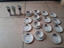 SERVICE CAFE - PEYNET - PORCELAINE DE COULEUVRE LIMOGES- EDITION D'ART