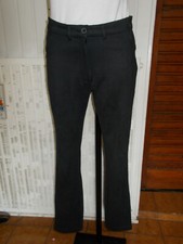  Pantalon polyester gris stretch soyeux slim AVENTURES DES TOILES 38 19SP5