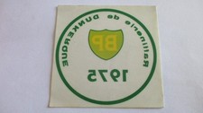 1975 BP Refinery DUNKIRK 9cm / 9cm Truck Interior Windshield Sticker