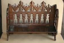 Etagère en bois ajouré et pliante -  Hauteur 34 cm