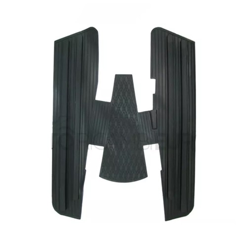 Tapis caoutchouc noir - noir, pour