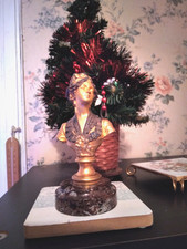 BRONZE BUSTE DE FEMME SIGNÉ