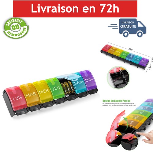 Pilulier semainier jours - semainier, 7