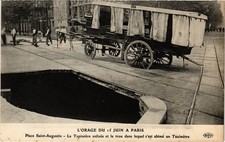 Old postcard L'orage du 15