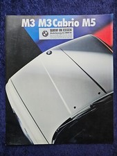 BMW 3er, E 30, M3 convertible and M5 brochure 1.1990, special brochure, large format