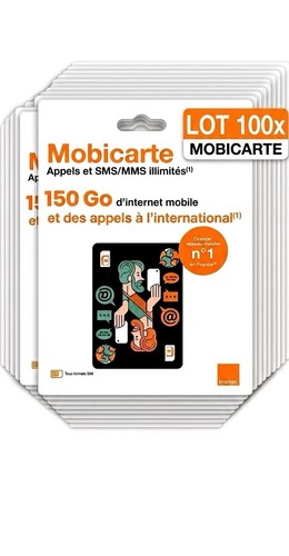 Lot 100x carte - carte, prépayée