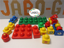(RBU1/3) Lego Duplo Primo Bundle Plate Bricks Figure Fire Engine