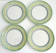 Villeroy & Boch FRENCH GARDEN Orange Dinner Plate SET of 4   10 3/8" Excellent