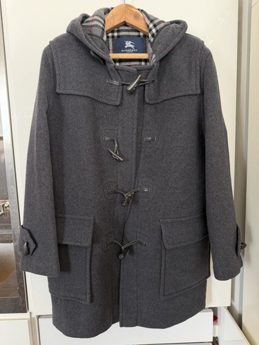 Burberry gray wool duffle coat - burberry,