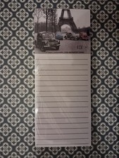 Bloc notes magnétique RENAULT 4CV Tour Eiffel