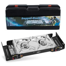 Doppel Cartouche De Cuisson 2 Brûleurs Camping Gaz Cuisinière Extérieure
