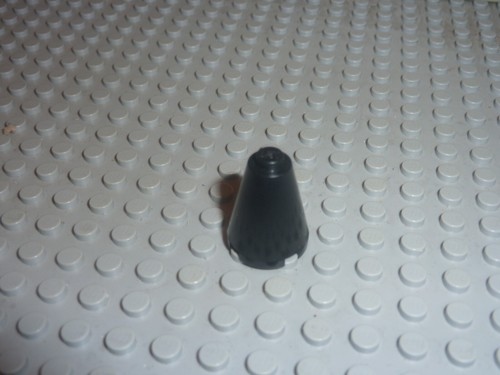 Cone lego ref 3942a black - lego,