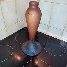 très beau pied de lampe pâte de verre style galle signé ?''voir photo