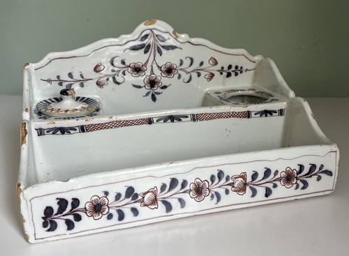 Ecritoire faience rouen - ecritoire, en