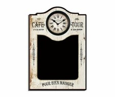 Tableau Bistro Avec Horloge