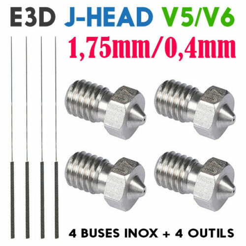 Lot buse inox 4mm - lot, 0.4mm