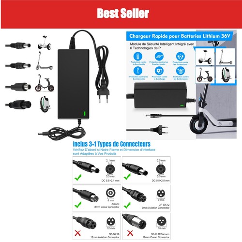 Chargeur trotinette - chargeur,