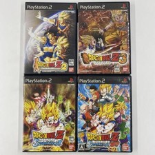 PS2 Dragon Ball Z 2 & 3 Budokai Tenkaichi Video Game set of 4 Japanese ver. USED