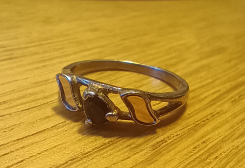 Bague argent massif et - en,