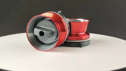 Pair red silver metal - pair,