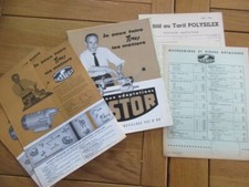 CATALOGUES LOT PORTABLE TOOLING WORKSHOP CASTOR 1960 FLINT DRILL SANDER