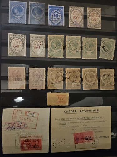 Lot timbres fiscaux france - lot,