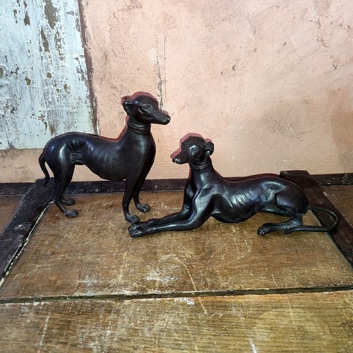 Couple lévrier bronze - couple, de