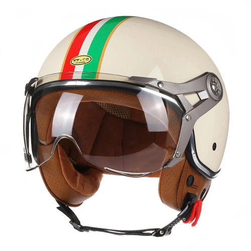 Casque moto rétro - casque, de