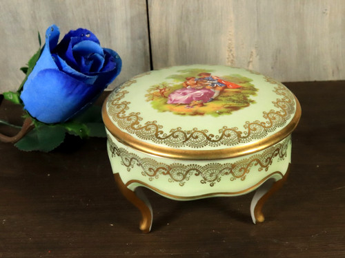 Ancien boîte bijoux - bijoux, en