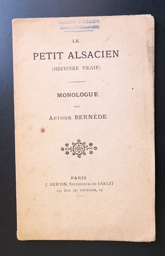 Petit alsacien histoire - alsacien,