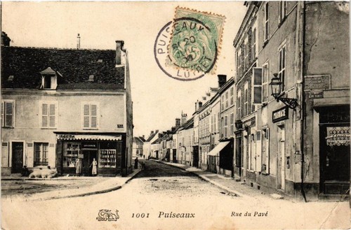 Cpa puiseaux rue pavé - cpa, du