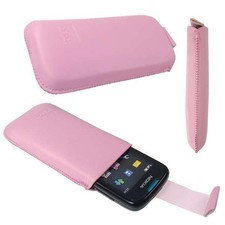 caseroxx Slide Poche pour Nokia 6303 und 6303i en rose fait de Cuir artificiel