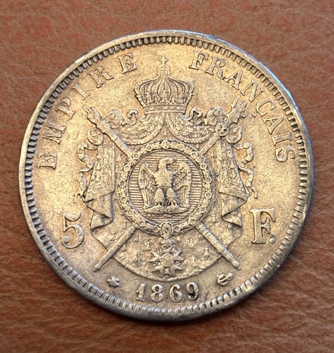 Pièce ecu francs - 5, argent