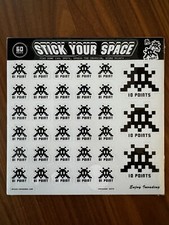 Space Invader Stickers SET NEW