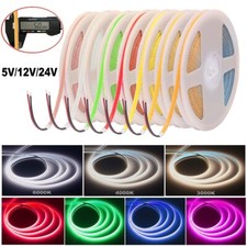 5V 12V 24V Ruban LED COB 5mm