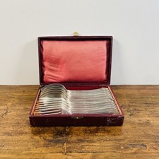 Antique ERCUIS cutlery - model Trianon ribbons - 6 forks + 6 spoons