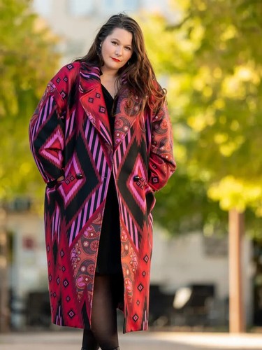 Manteau ton bordeaux marque