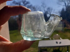 antique siphoid glass inkwell teakettle tea kettle inkwell ink bottle glass