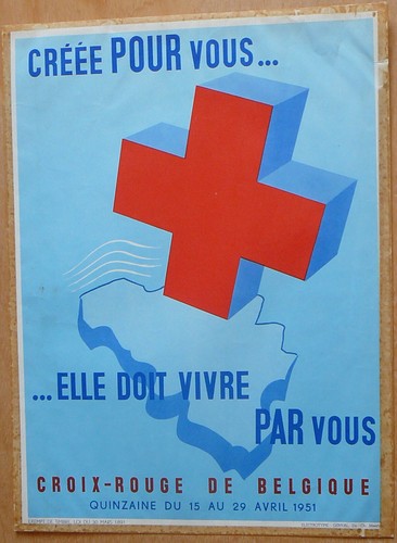 Ancienne affiche croix - affiche,