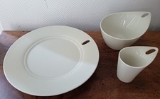Lot 3 pièces Service FAITOO - ALESSI - Design STARCK  Assiette + tasse + bol  C7