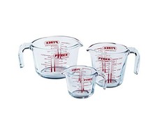 Pyrex - Lot de 3 Brocs