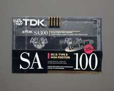 Cassette K7 - TDK Corporation SA100 / High Position IEC II TYPE II / 100 Min