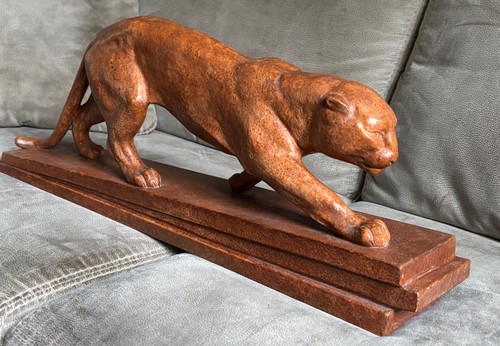 Ancienne sculpture animalière - sculpture,