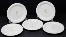 WILLIAMS SONOMA Embossed Appetizer Canape Plates Set of 5 Wine Series Stoneware