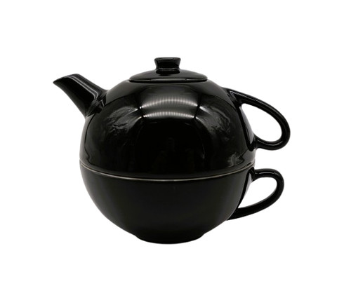 Théière tasse noire - tasse,