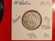 Suisse 1 Franc 1955 B