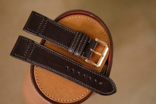Handmade dark brown color JLC Jaeger LeCoultre strap size 20/18 (or any size)